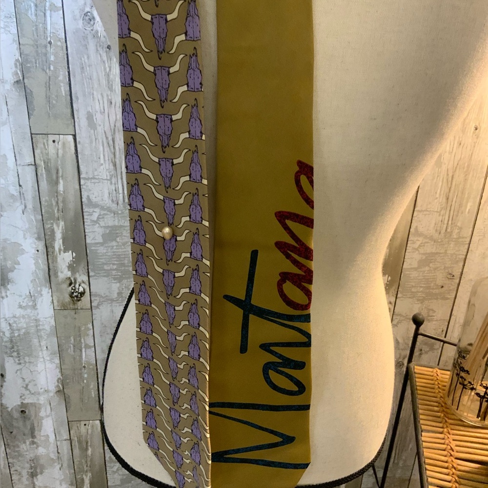 Set of two western ties.